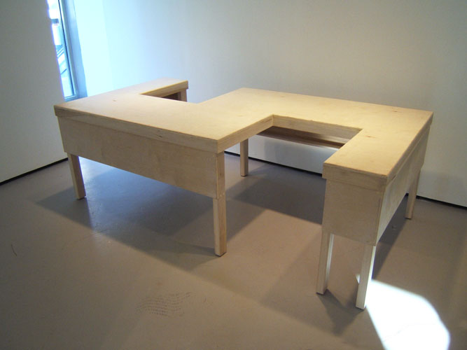 Gareth Long - Bouvard and Pécuchet's Invented Desk For Copying - First Version