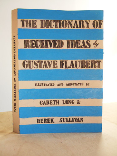 Gareth Long - The Illustrated Dictionary of Received Ideas - Proposed Dust Jacket Drawing